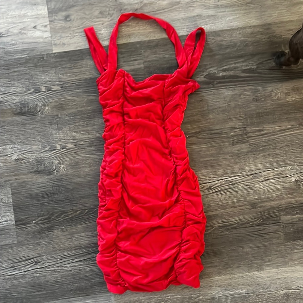 Elegant Red Mini Dress